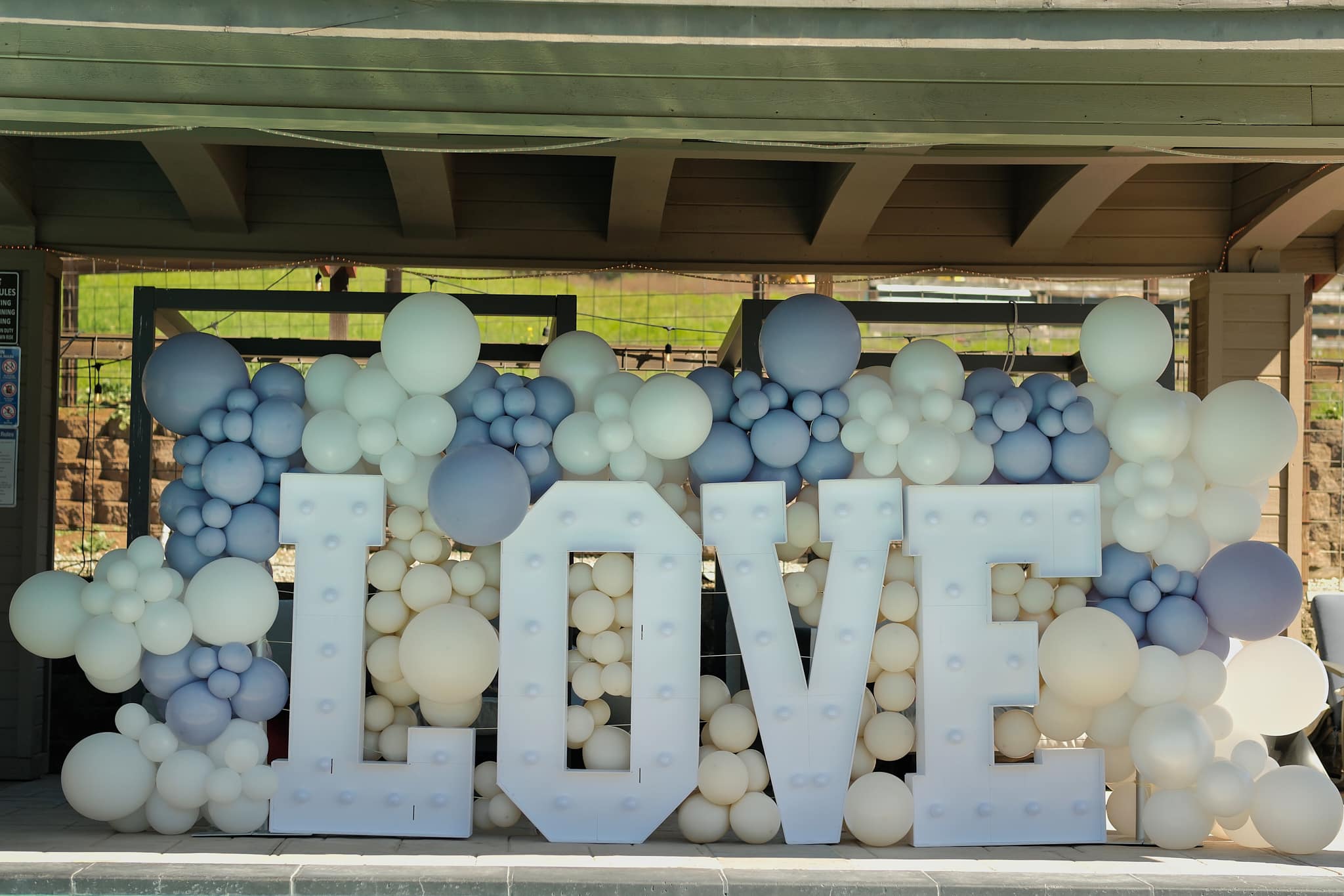 Birthday balloon backdrop San Jose