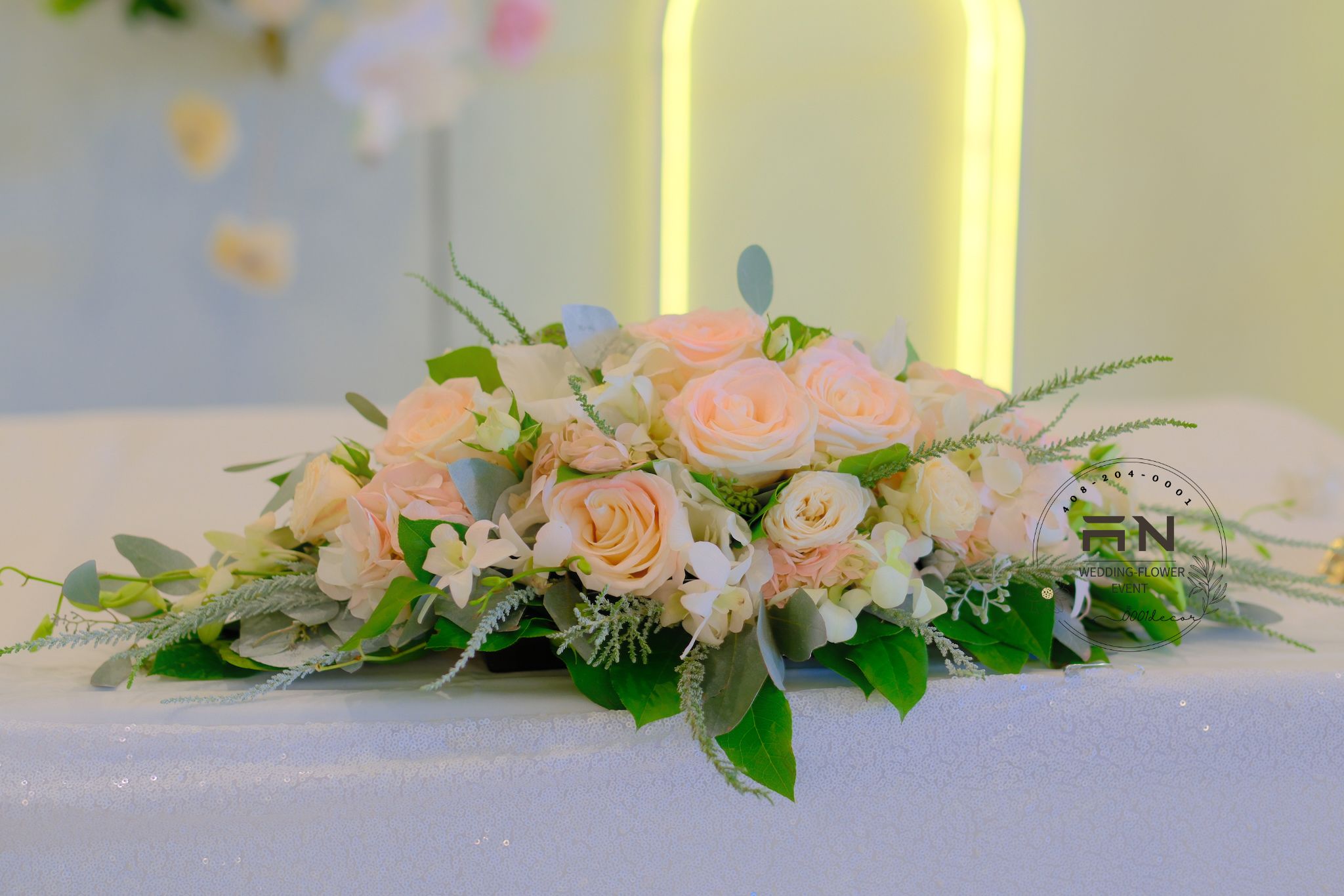 Reception tablescape San Jose