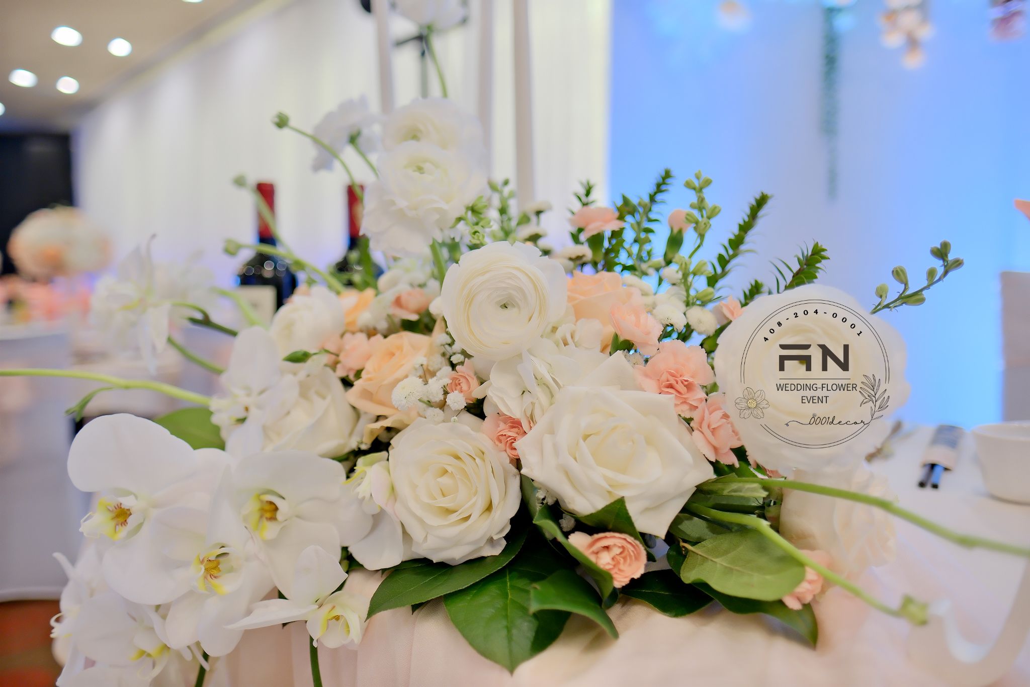 Candle tablescape Bay Area