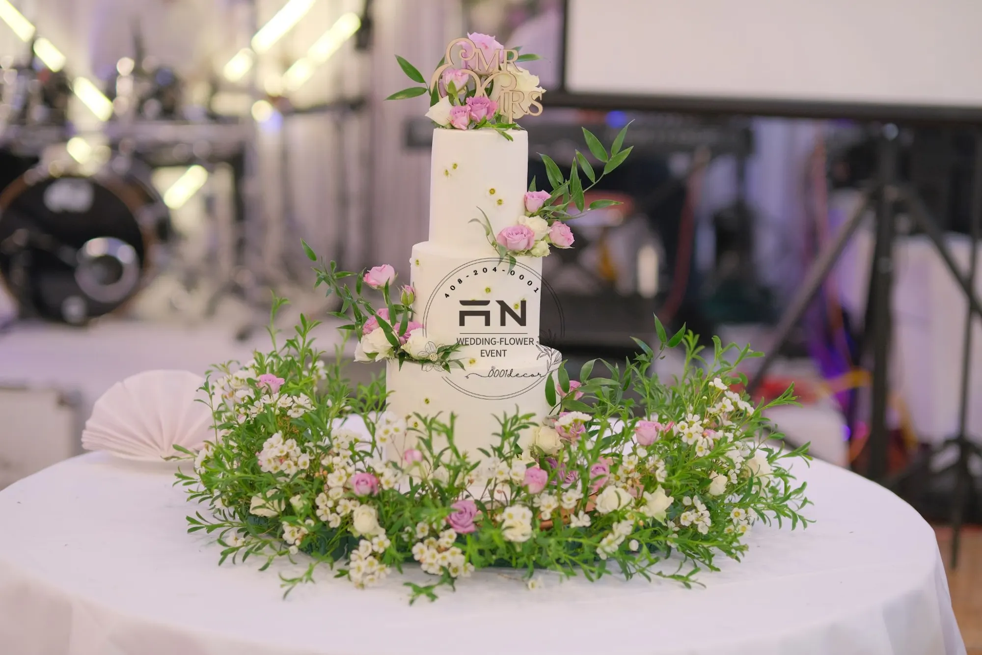 Reception centerpiece Bay Area