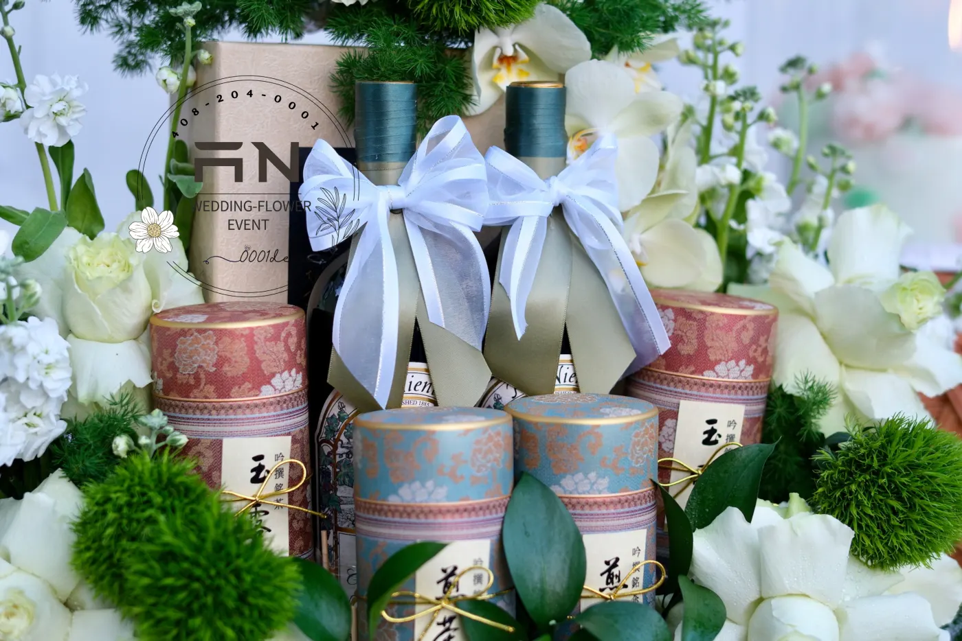 Style 3 — Rattan Gift Tower — 0001Decor San Jose