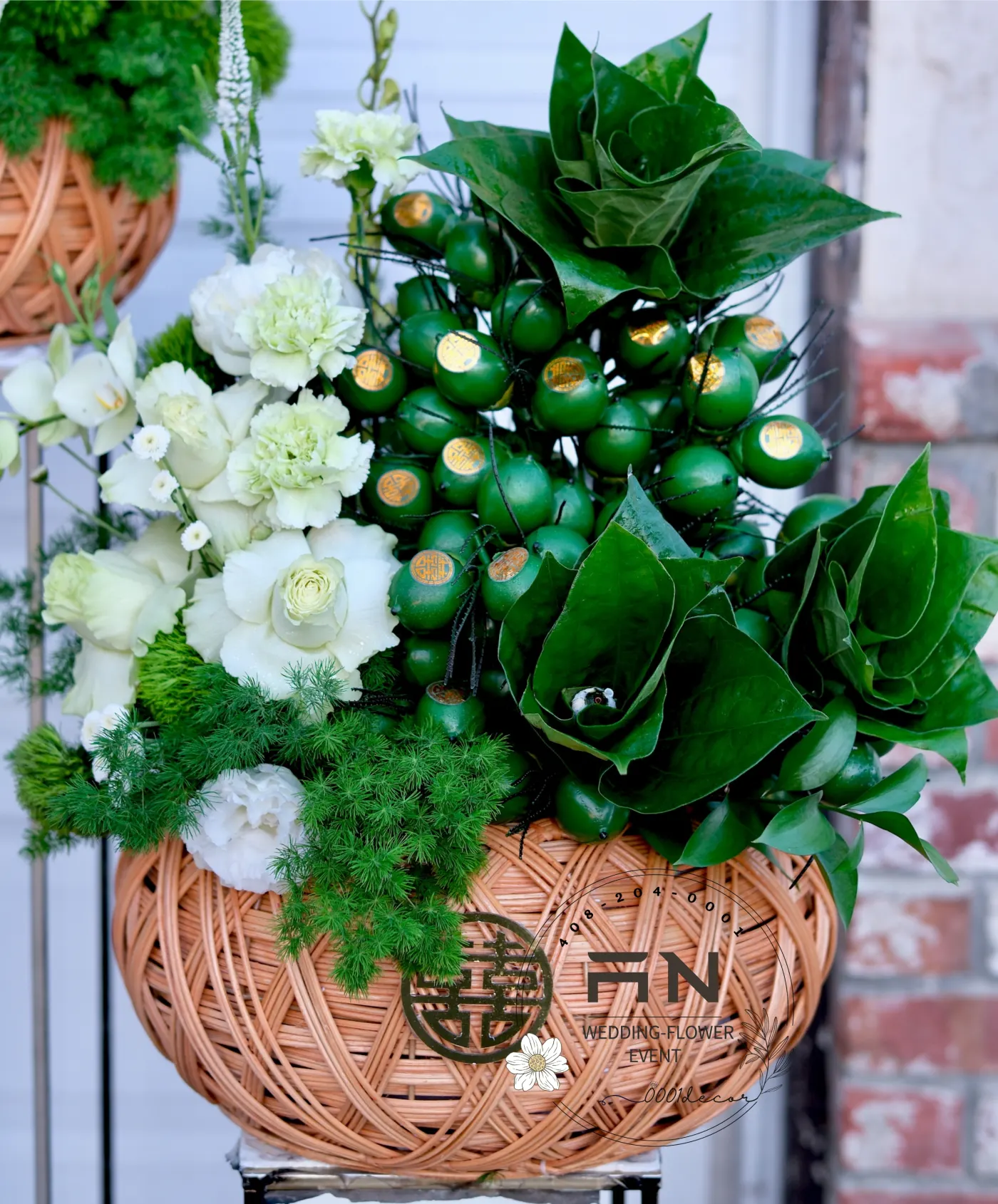 Style 3 — Rattan Gift Tower — 0001Decor San Jose