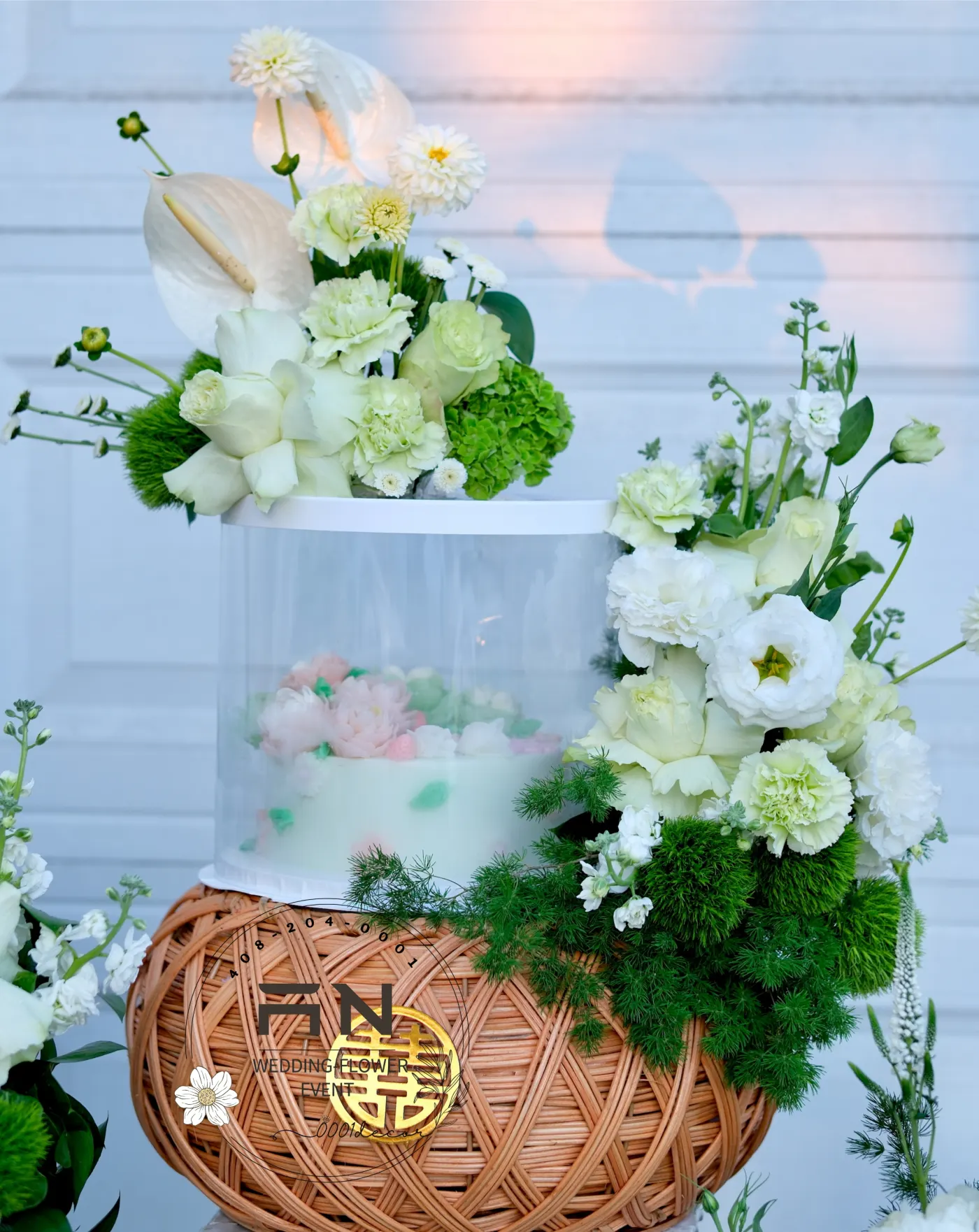 Style 3 — Rattan Gift Tower — 0001Decor San Jose