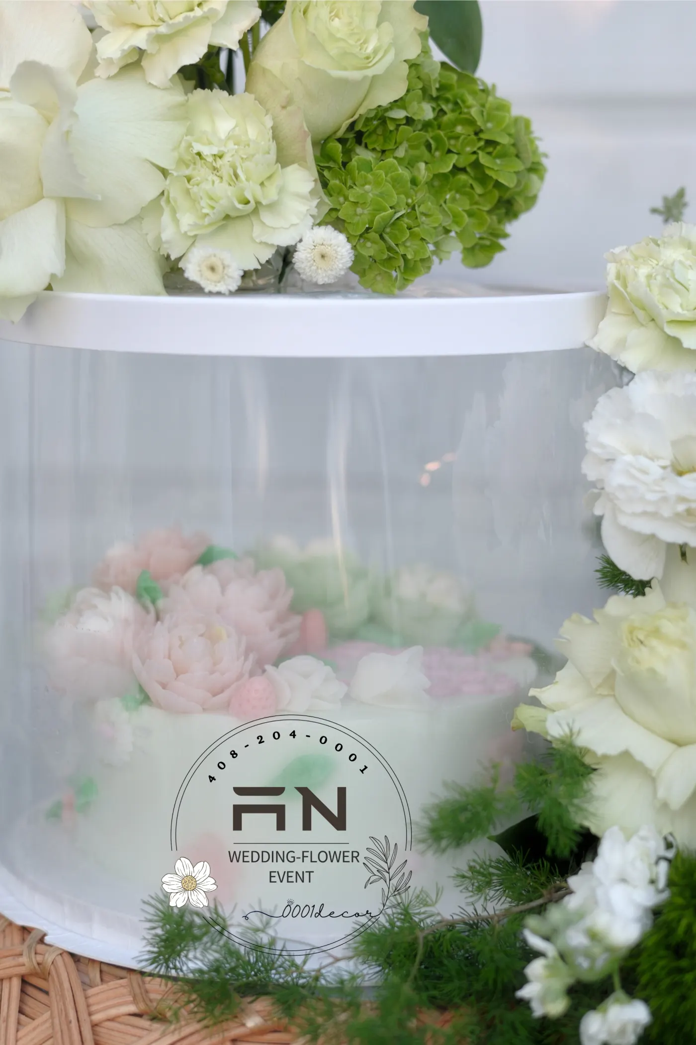 Style 3 — Rattan Gift Tower — 0001Decor San Jose