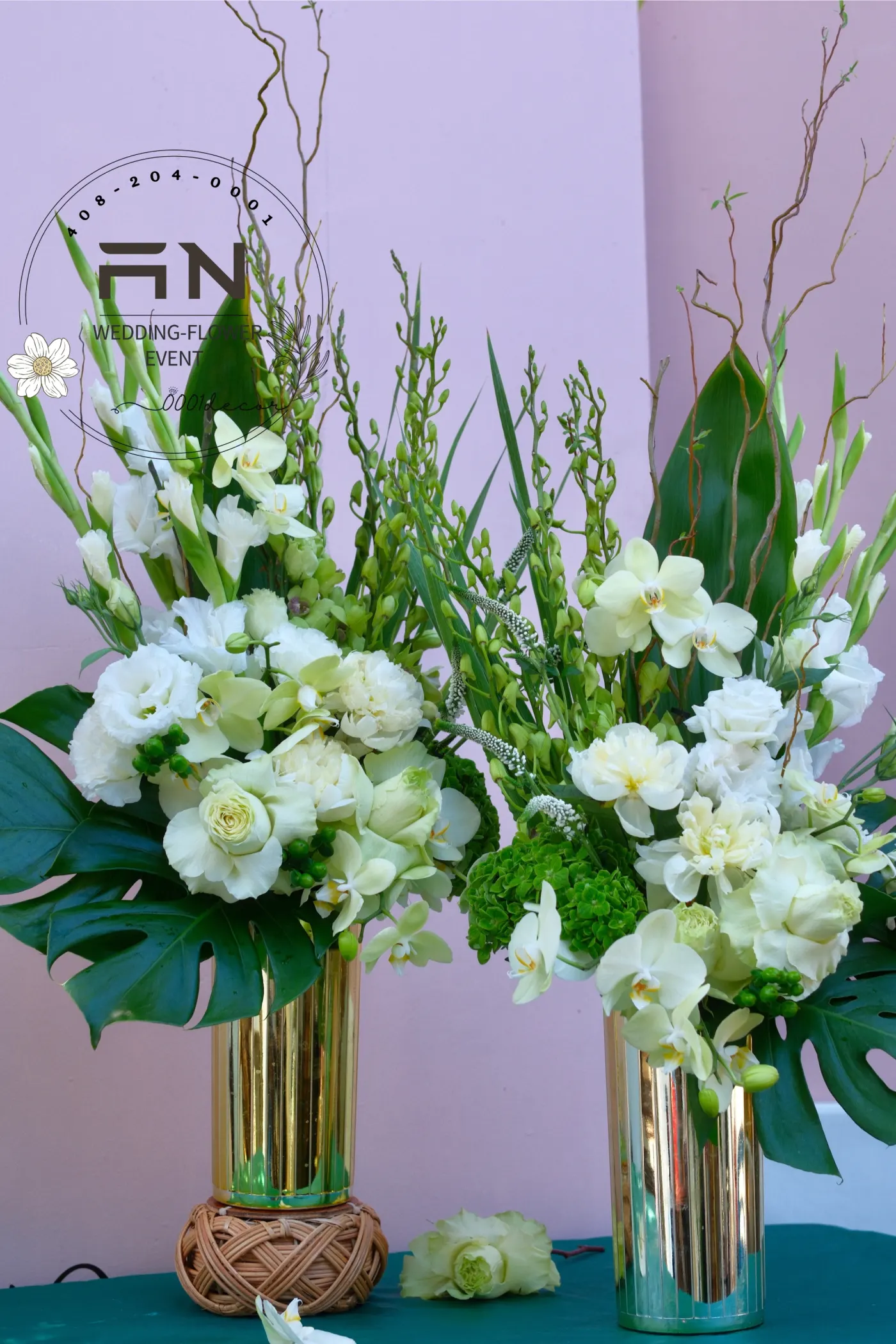 Style 3 — Rattan Gift Tower — 0001Decor San Jose