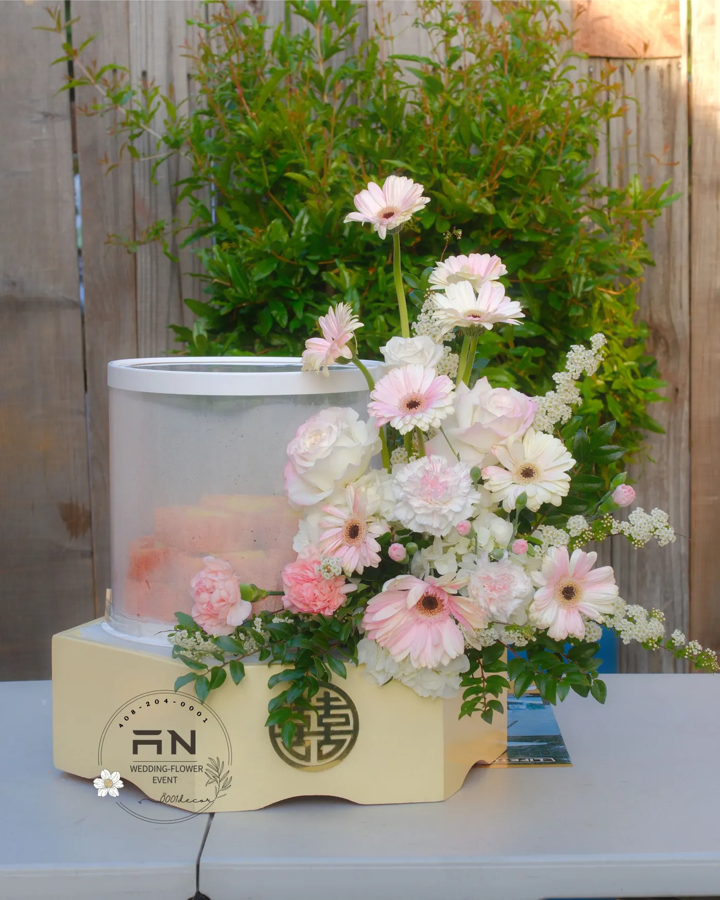 Style 5 — Pink 囍 Celebration — 0001Decor San Jose