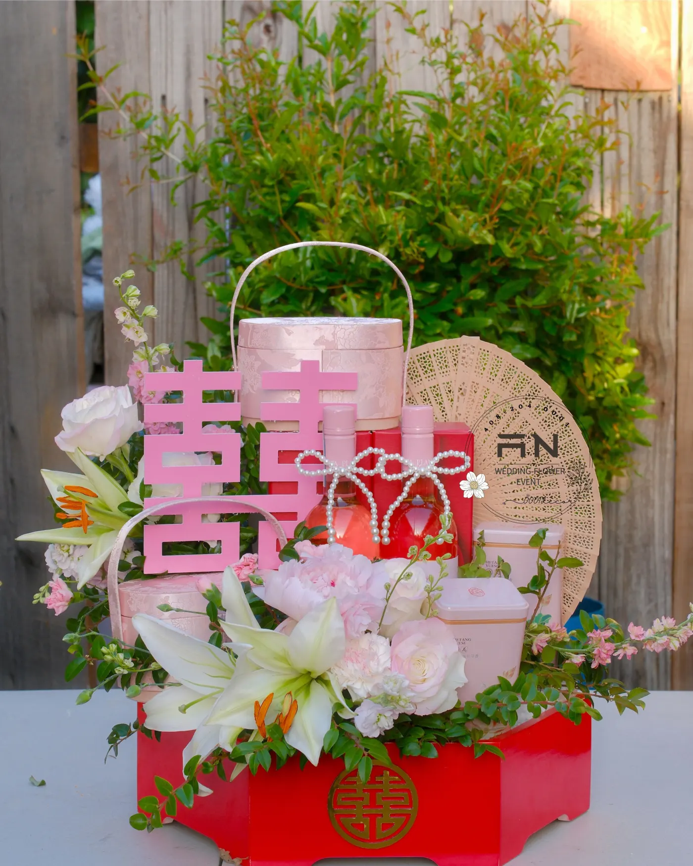 Style 5 — Pink 囍 Celebration — 0001Decor San Jose