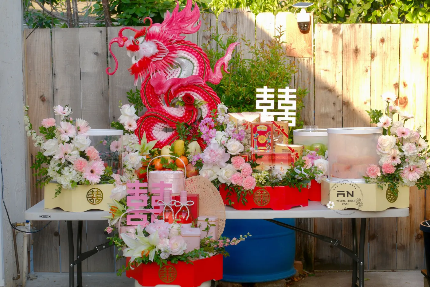 Style 5 — Pink 囍 Celebration — 0001Decor San Jose