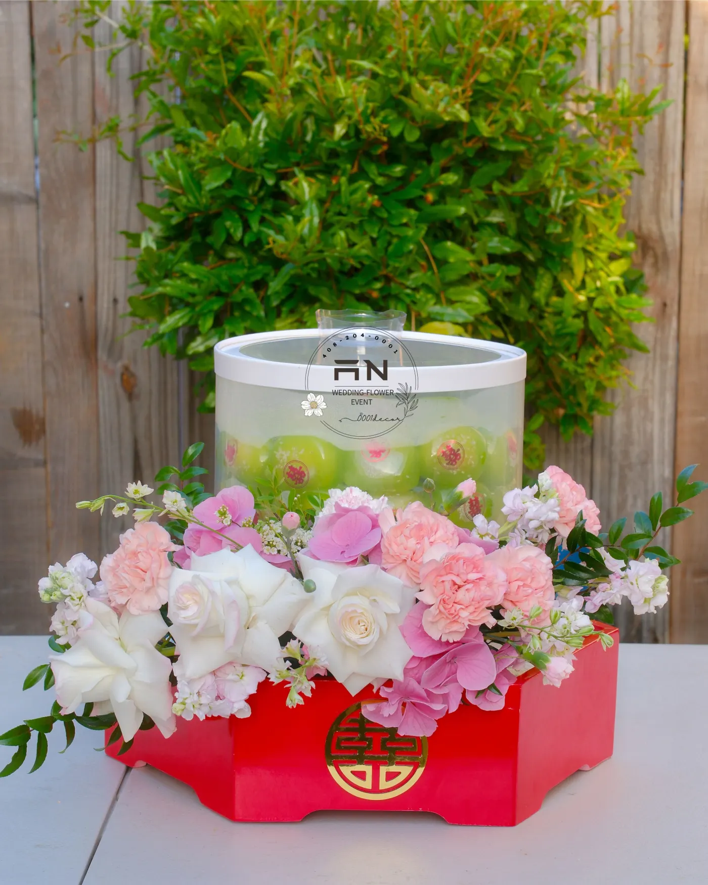 Style 5 — Pink 囍 Celebration — 0001Decor San Jose