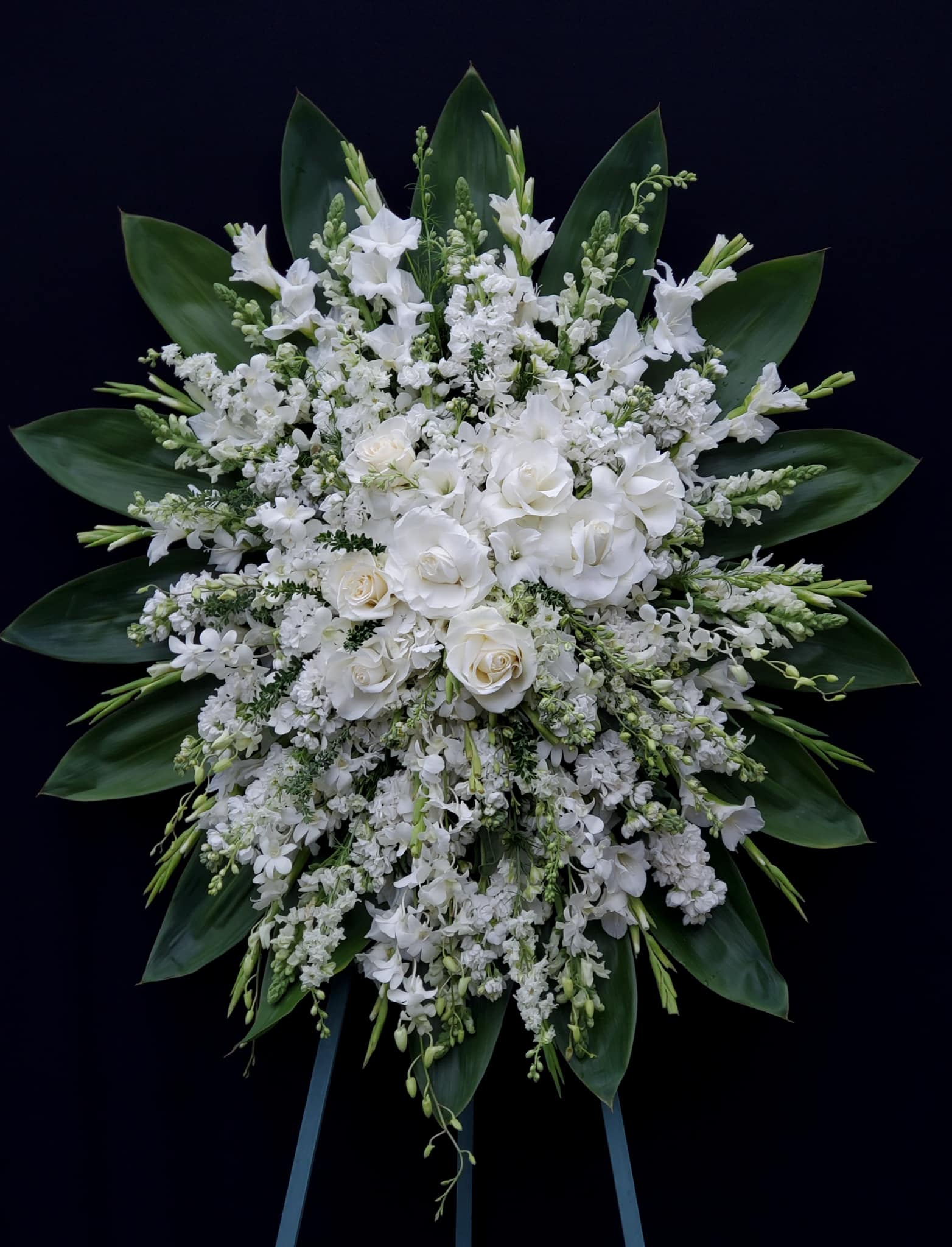 Sympathy flower arrangement custom San Jose