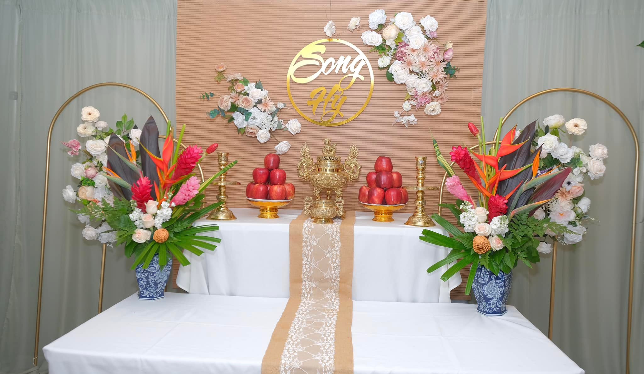 Ceremony backdrop San Jose CA