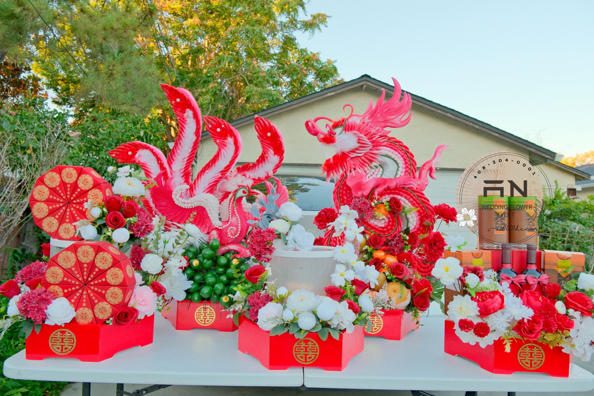 Tea ceremony florals Bay Area