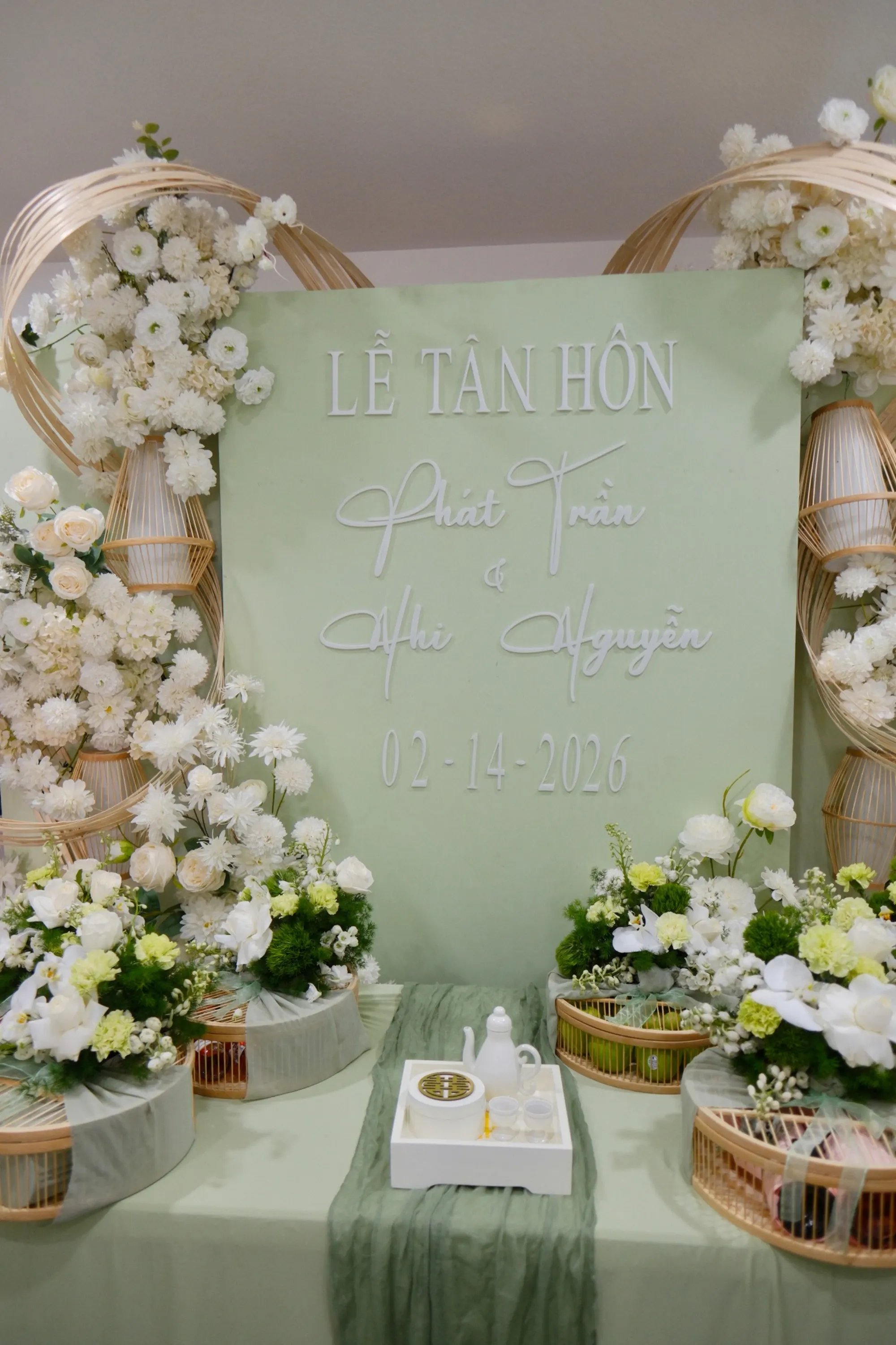 Vietnamese tea ceremony decoration San Jose