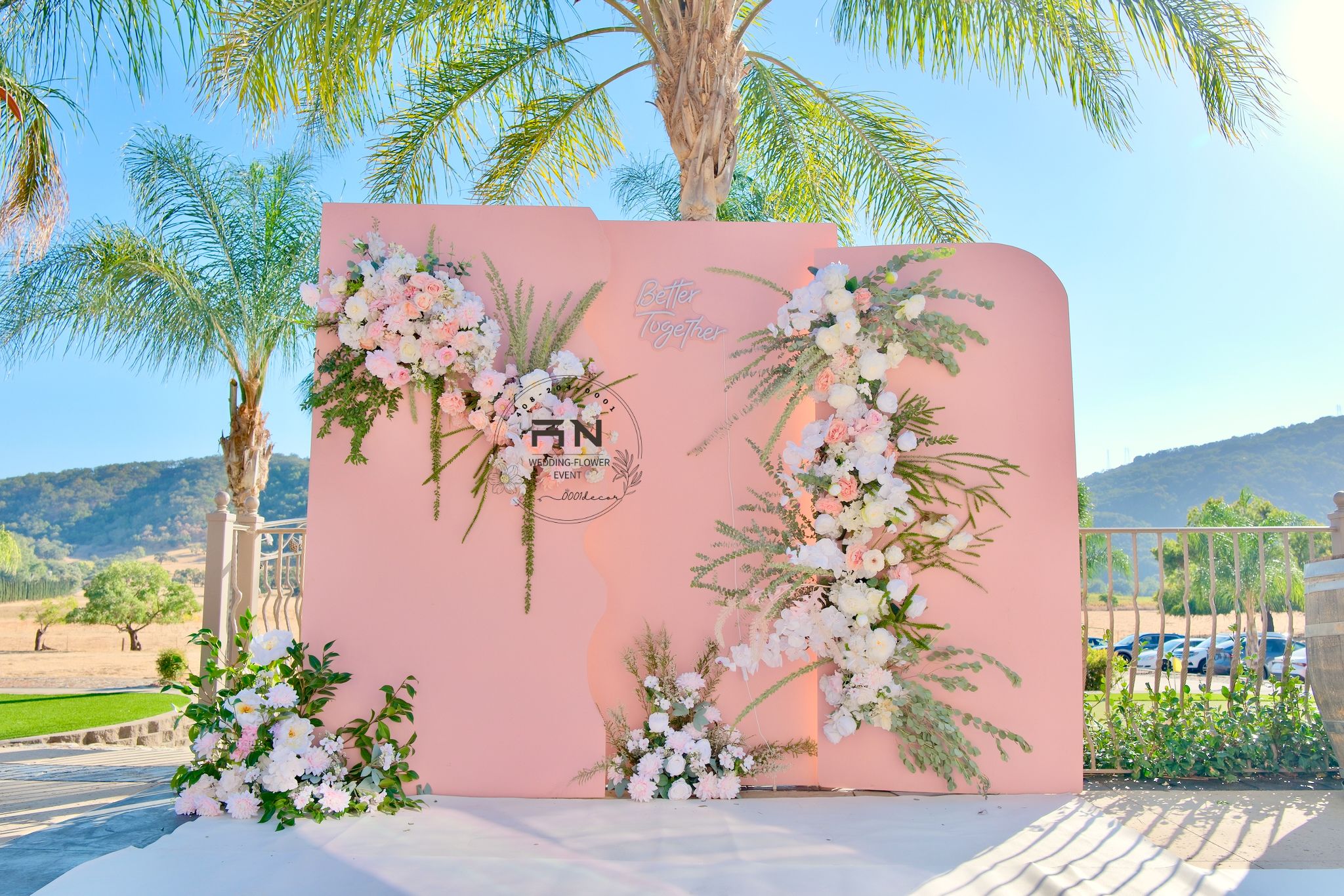 Wedding venue florals San Jose