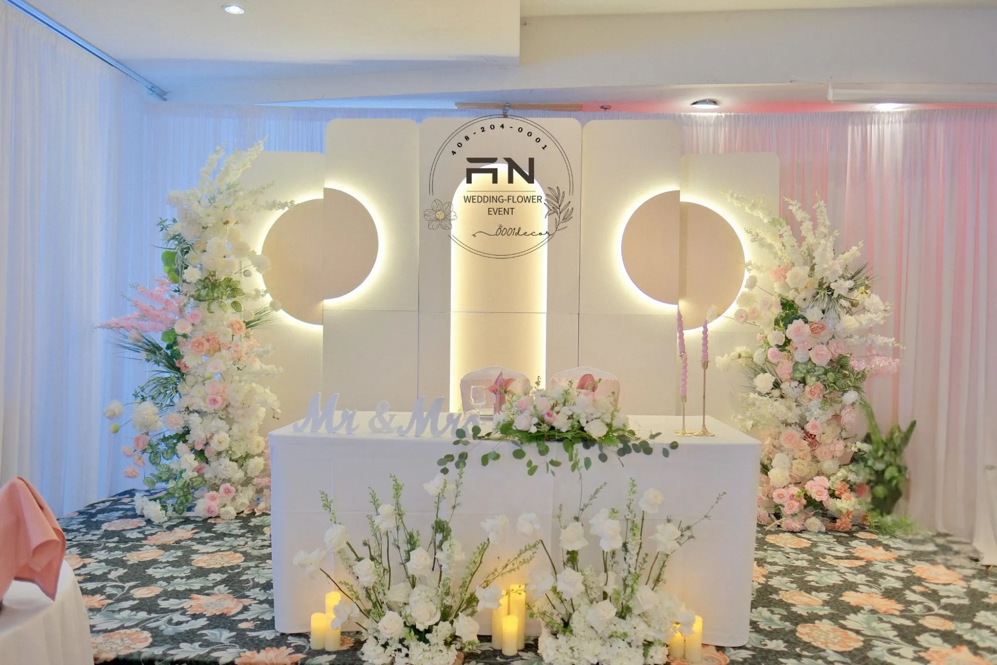 Wedding backdrop San Jose