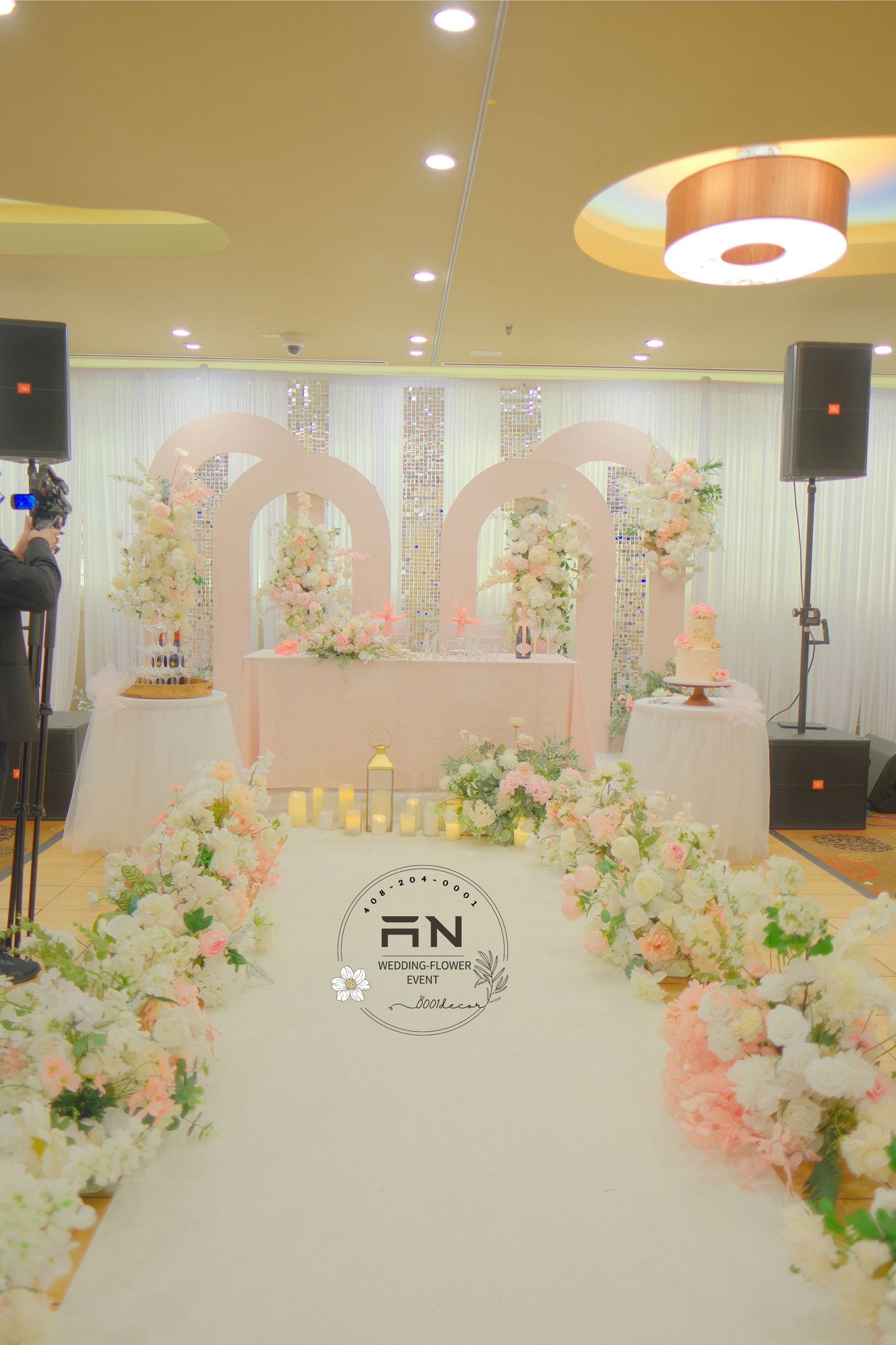 Wedding venue transformation San Jose