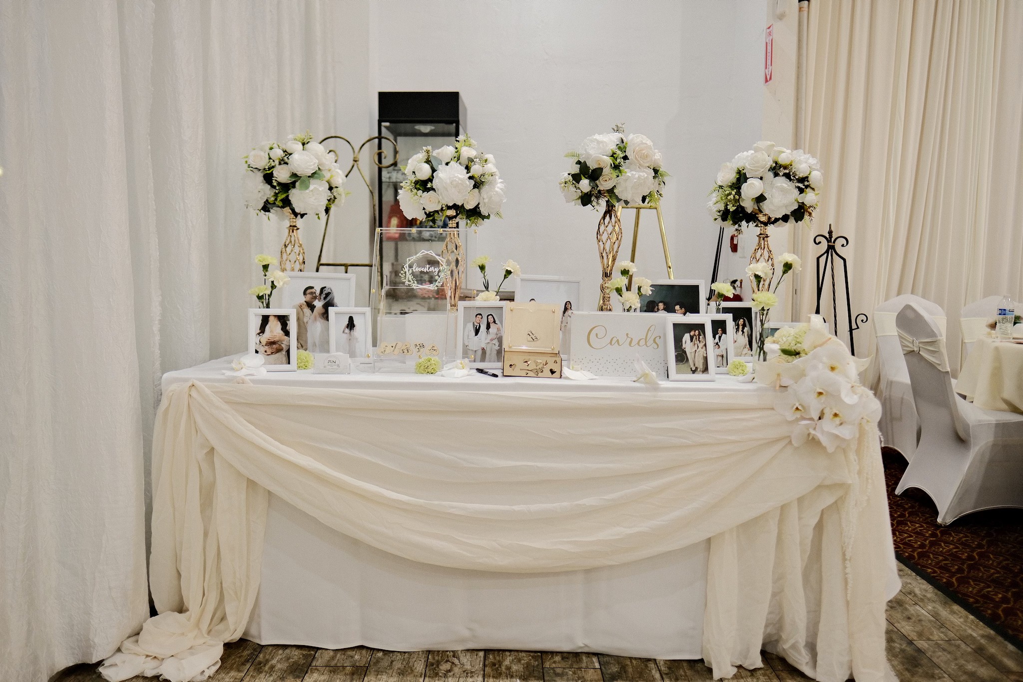 Wedding ceremony backdrop