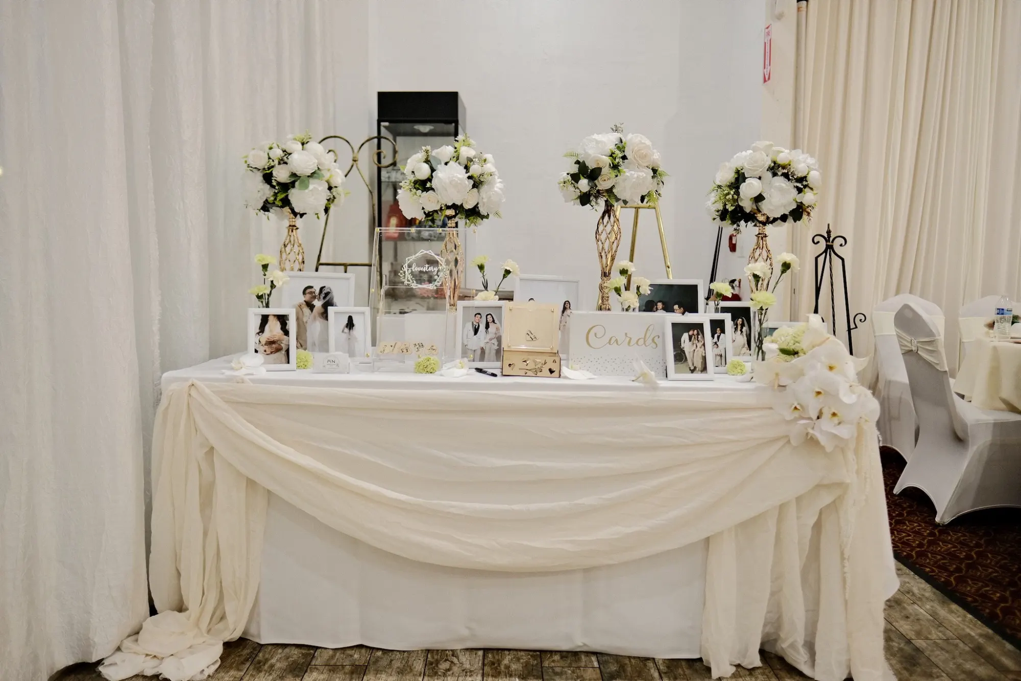 Wedding ceremony backdrop