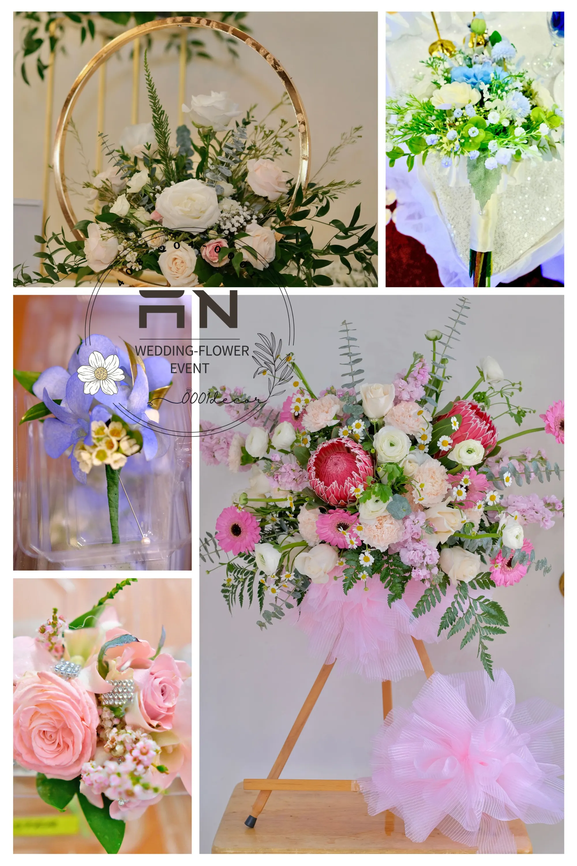 Wedding bouquet flowers San Jose Bay Area – 0001Decor LLC