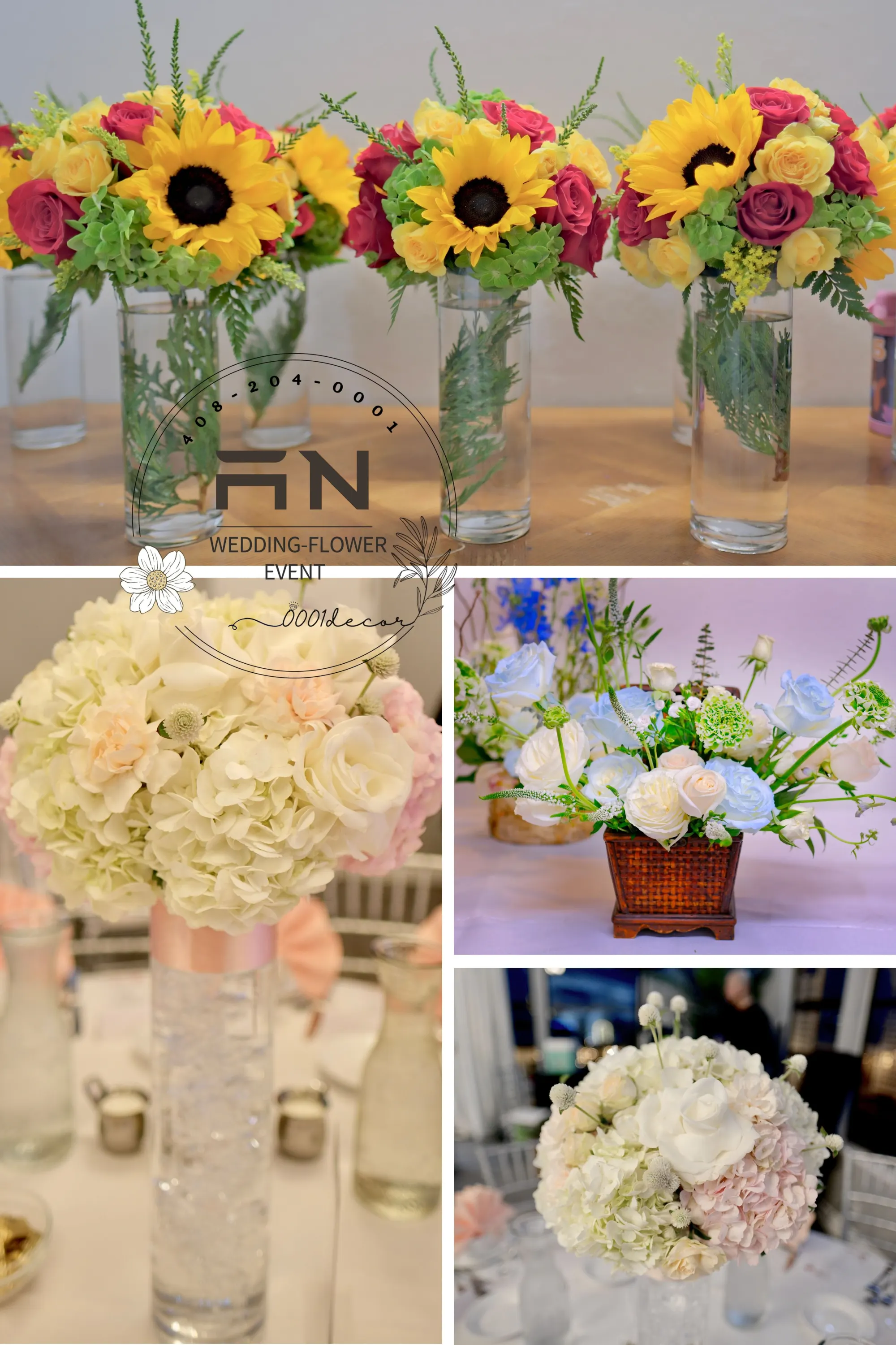 Wedding bouquet flowers San Jose Bay Area – 0001Decor LLC
