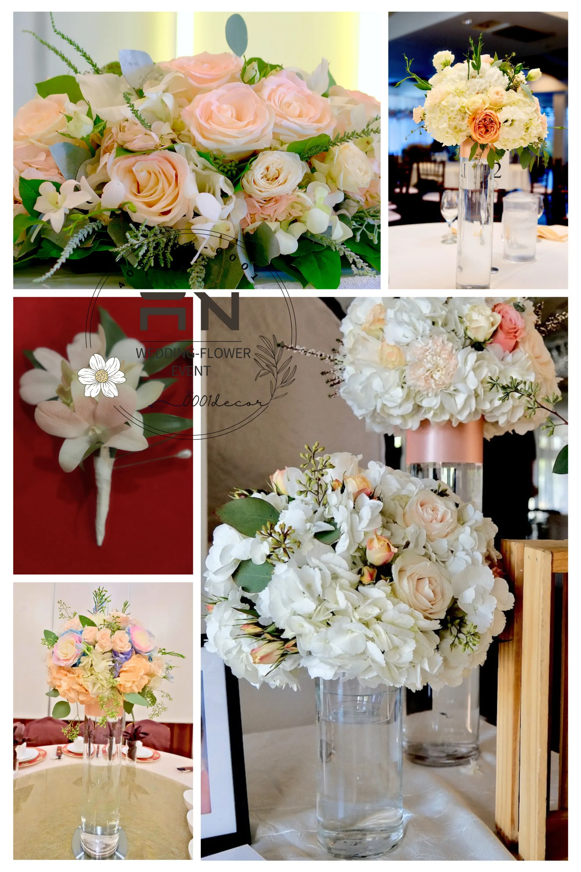 Wedding bouquet flowers San Jose Bay Area – 0001Decor LLC