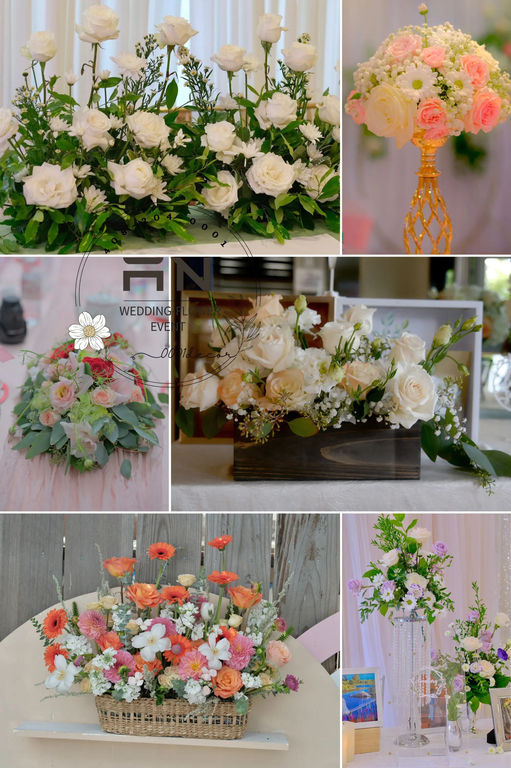Wedding bouquet flowers San Jose Bay Area – 0001Decor LLC