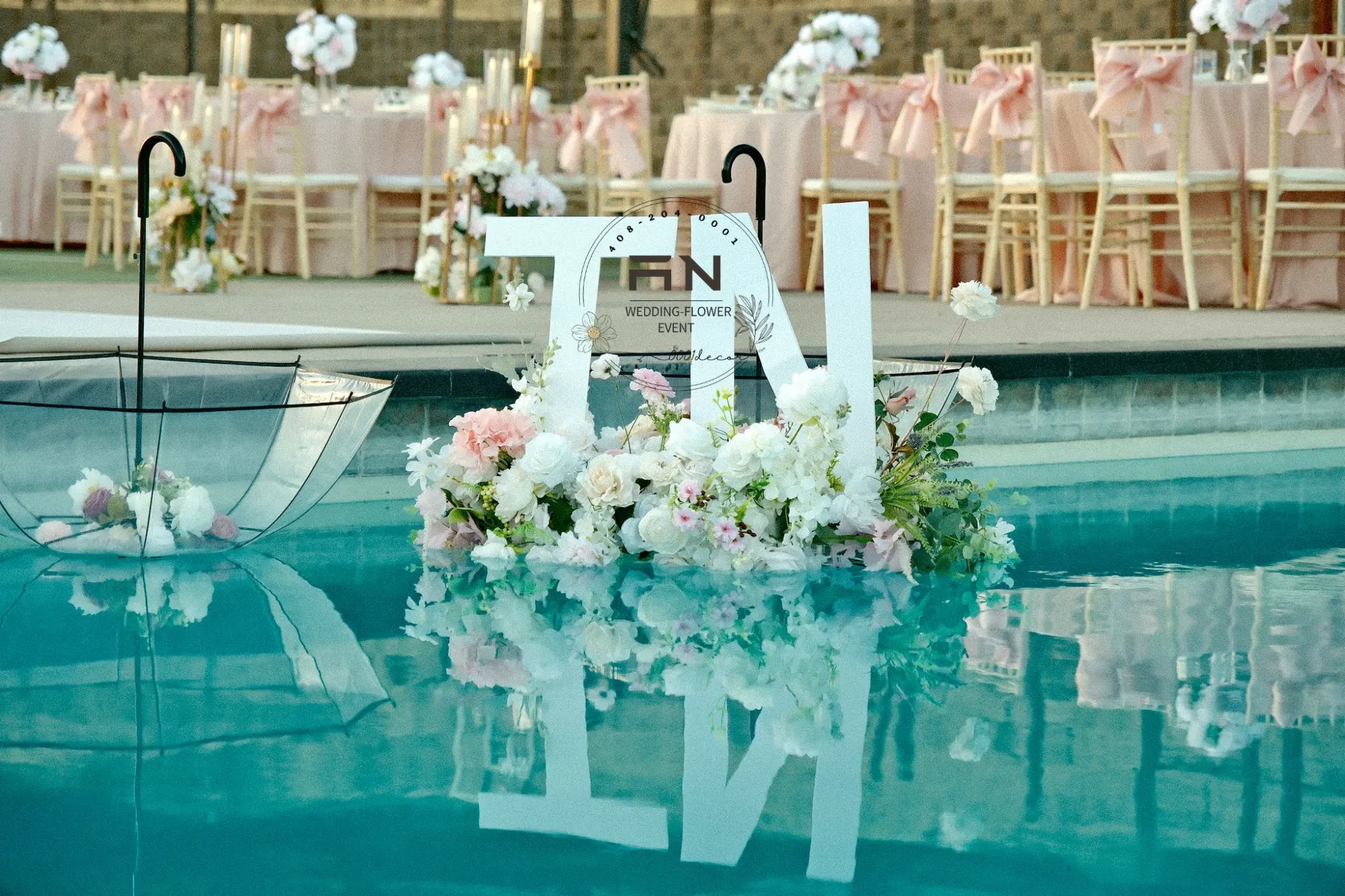 Wedding centerpiece decoration San Jose – 0001Decor LLC