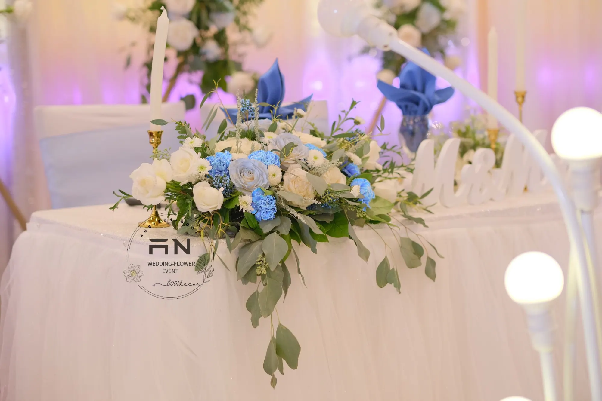 Wedding centerpiece decoration San Jose – 0001Decor LLC