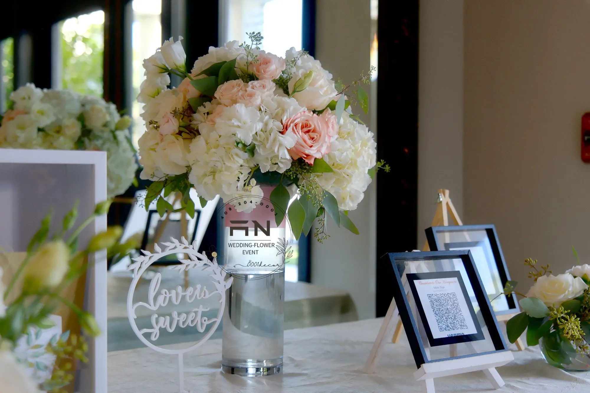 Wedding centerpiece decoration San Jose – 0001Decor LLC