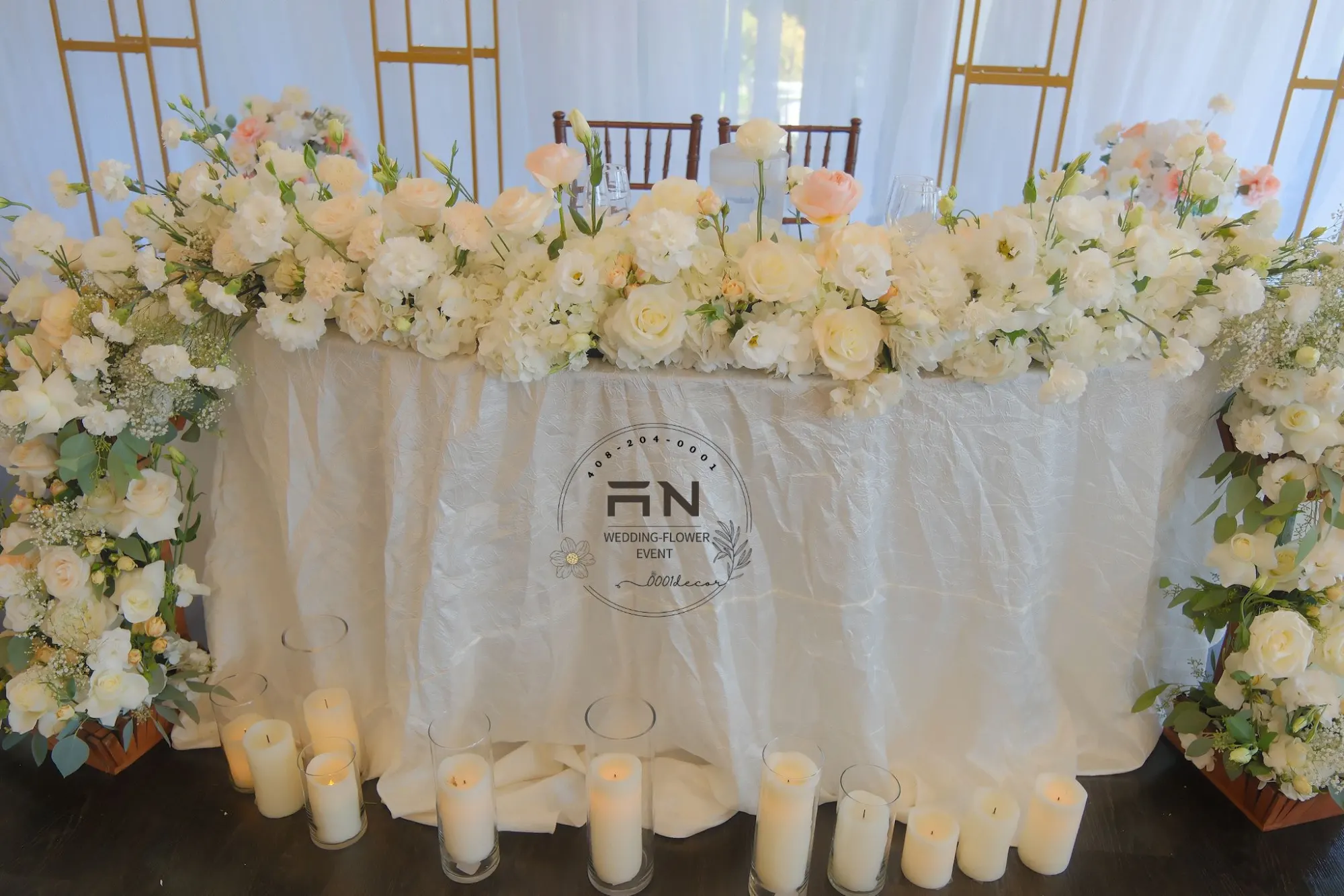 Wedding centerpiece decoration San Jose – 0001Decor LLC