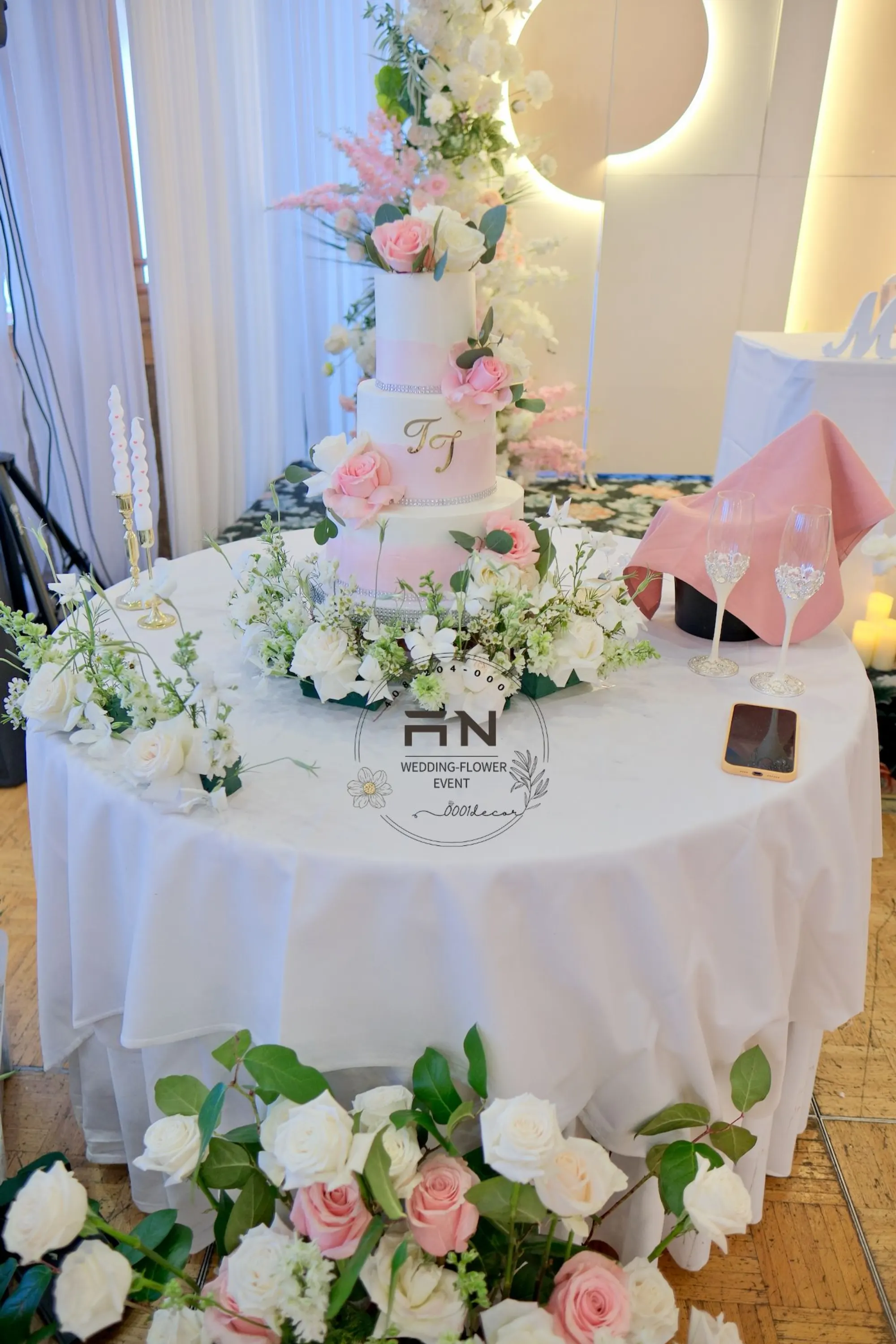 Wedding centerpiece decoration San Jose – 0001Decor LLC