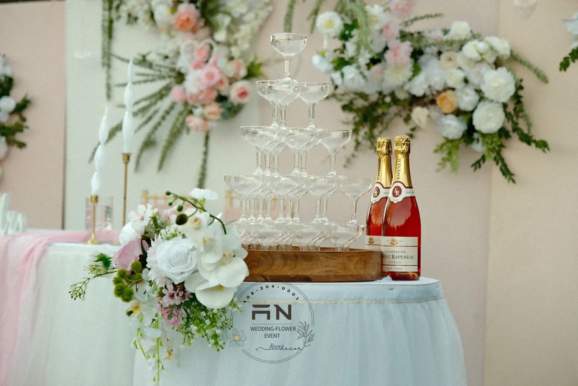 Wedding centerpiece decoration San Jose – 0001Decor LLC
