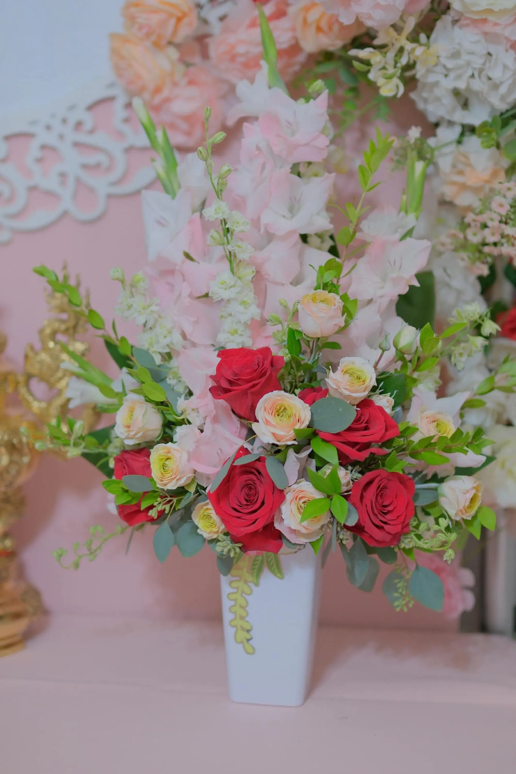 Lễ Gia Tiên tea ceremony decoration San Jose – 0001Decor LLC