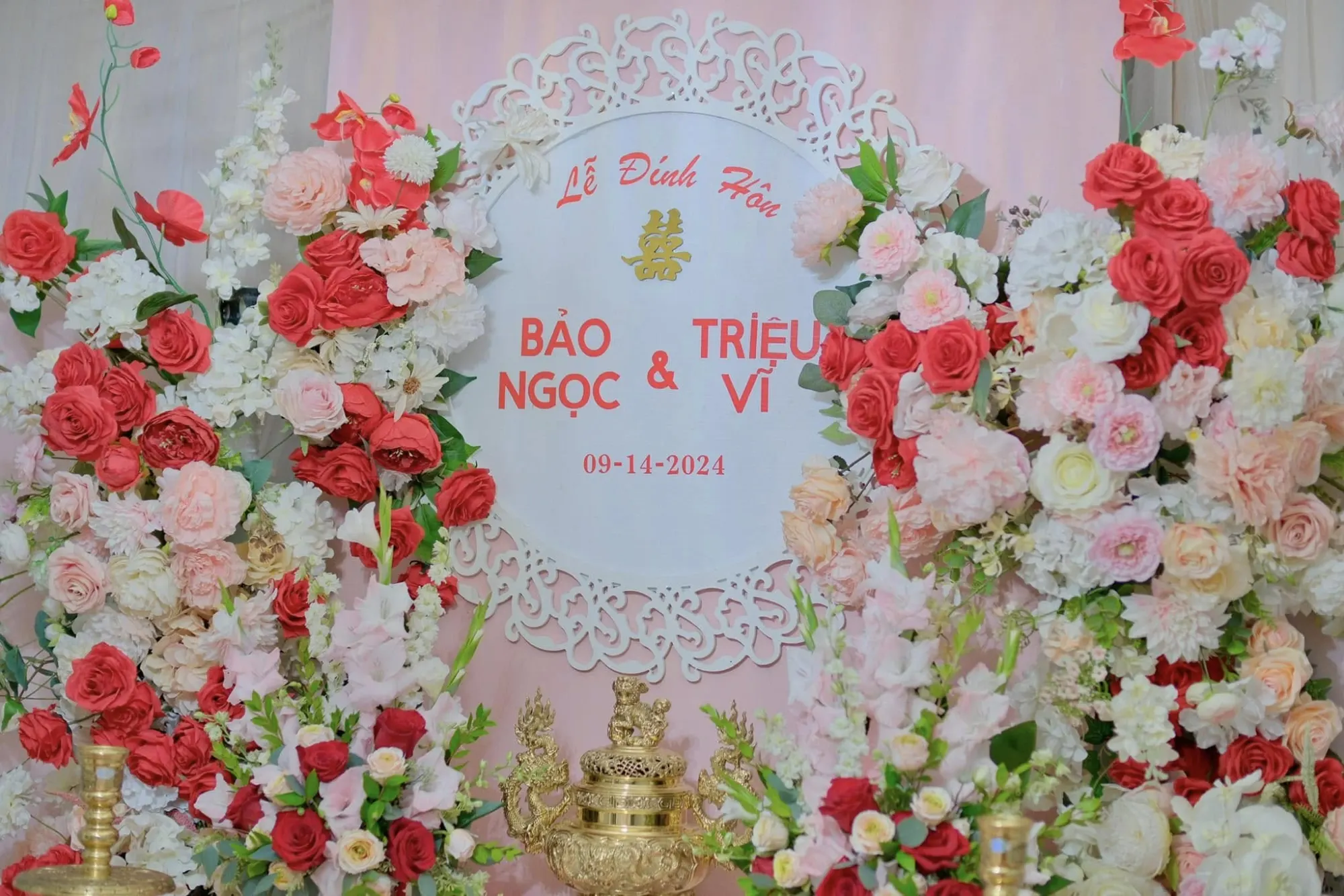 Lễ Gia Tiên tea ceremony decoration San Jose – 0001Decor LLC