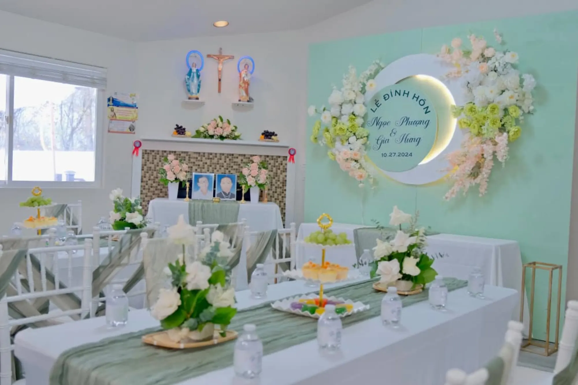Lễ Gia Tiên tea ceremony decoration San Jose – 0001Decor LLC