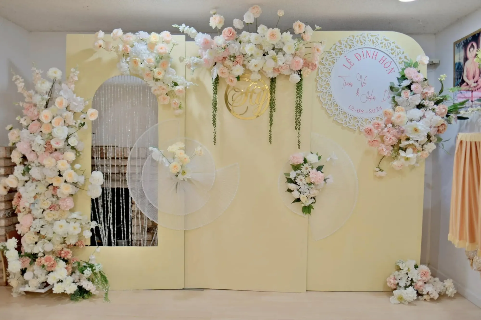 Lễ Gia Tiên tea ceremony decoration San Jose – 0001Decor LLC