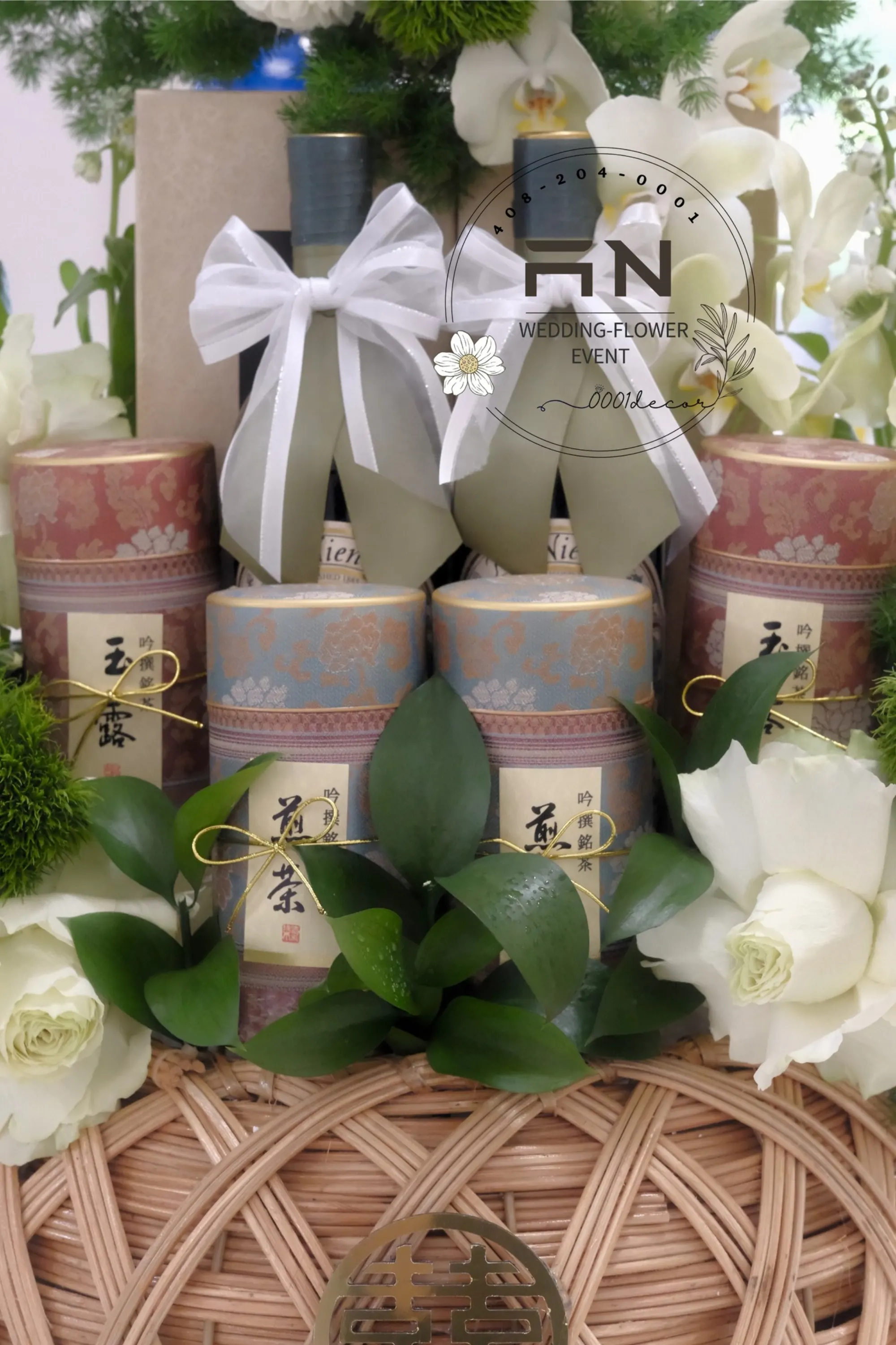 Lễ Gia Tiên tea ceremony decoration San Jose – 0001Decor LLC