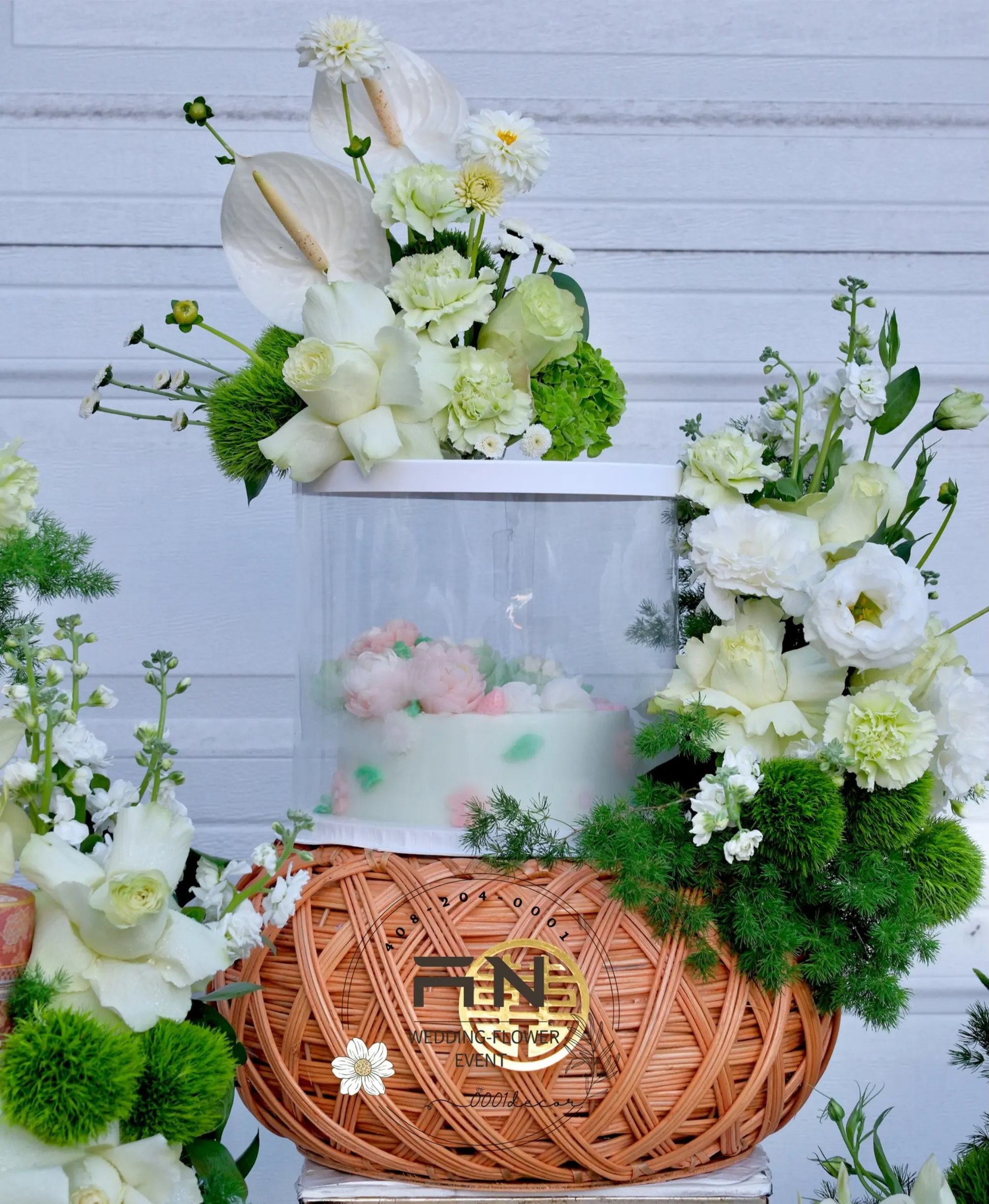 Lễ Gia Tiên tea ceremony decoration San Jose – 0001Decor LLC