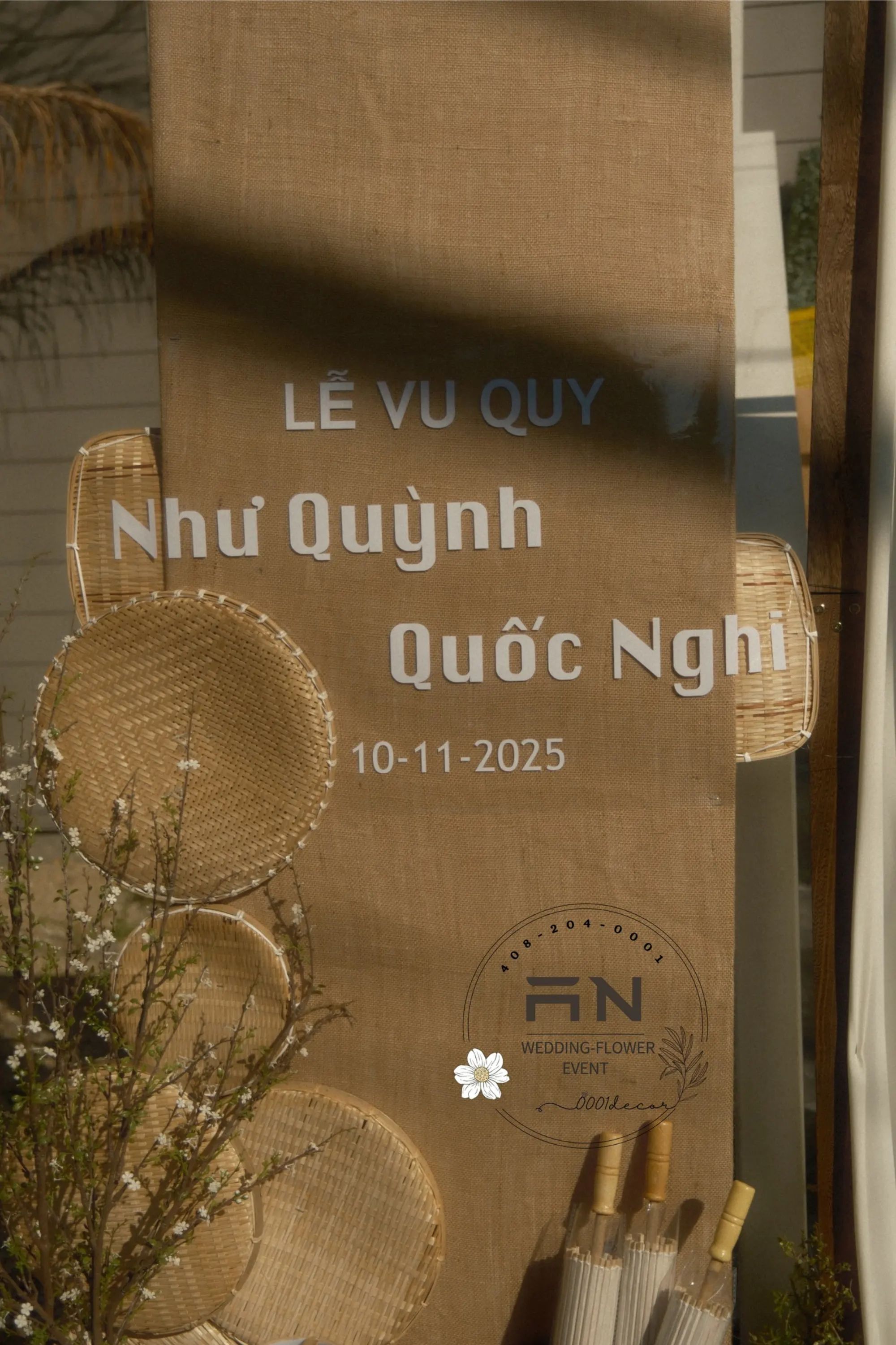 Lễ Gia Tiên tea ceremony decoration San Jose – 0001Decor LLC
