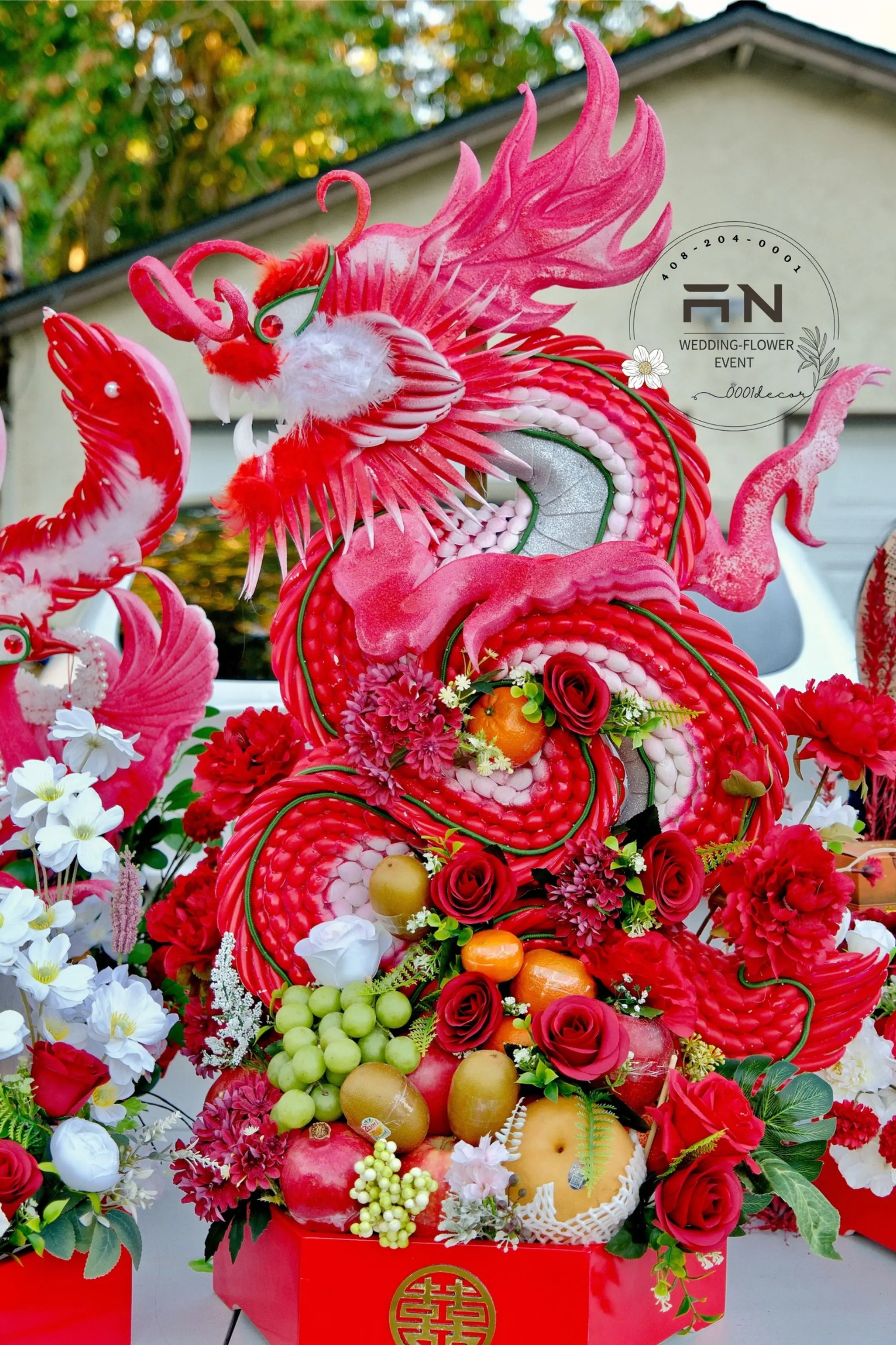 Lễ Gia Tiên tea ceremony decoration San Jose – 0001Decor LLC