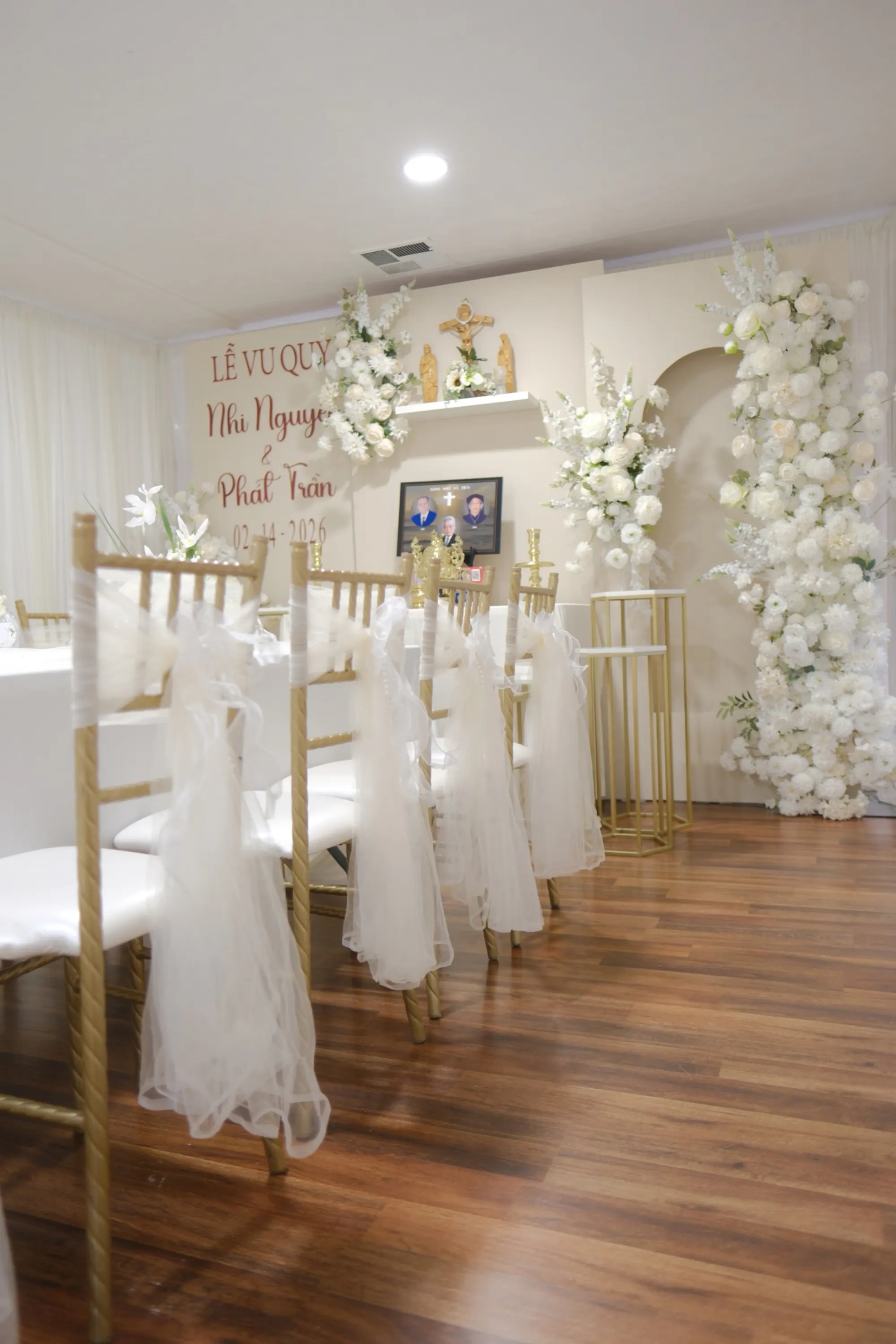 Lễ Gia Tiên tea ceremony decoration San Jose – 0001Decor LLC