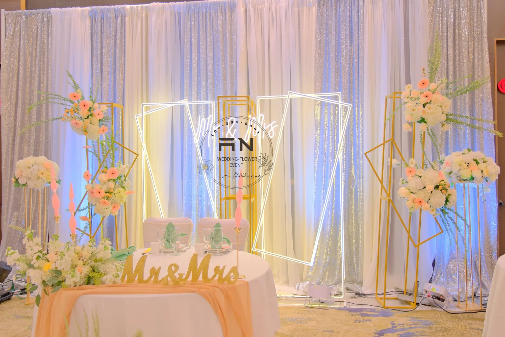 Wedding decoration San Jose Bay Area – 0001Decor LLC