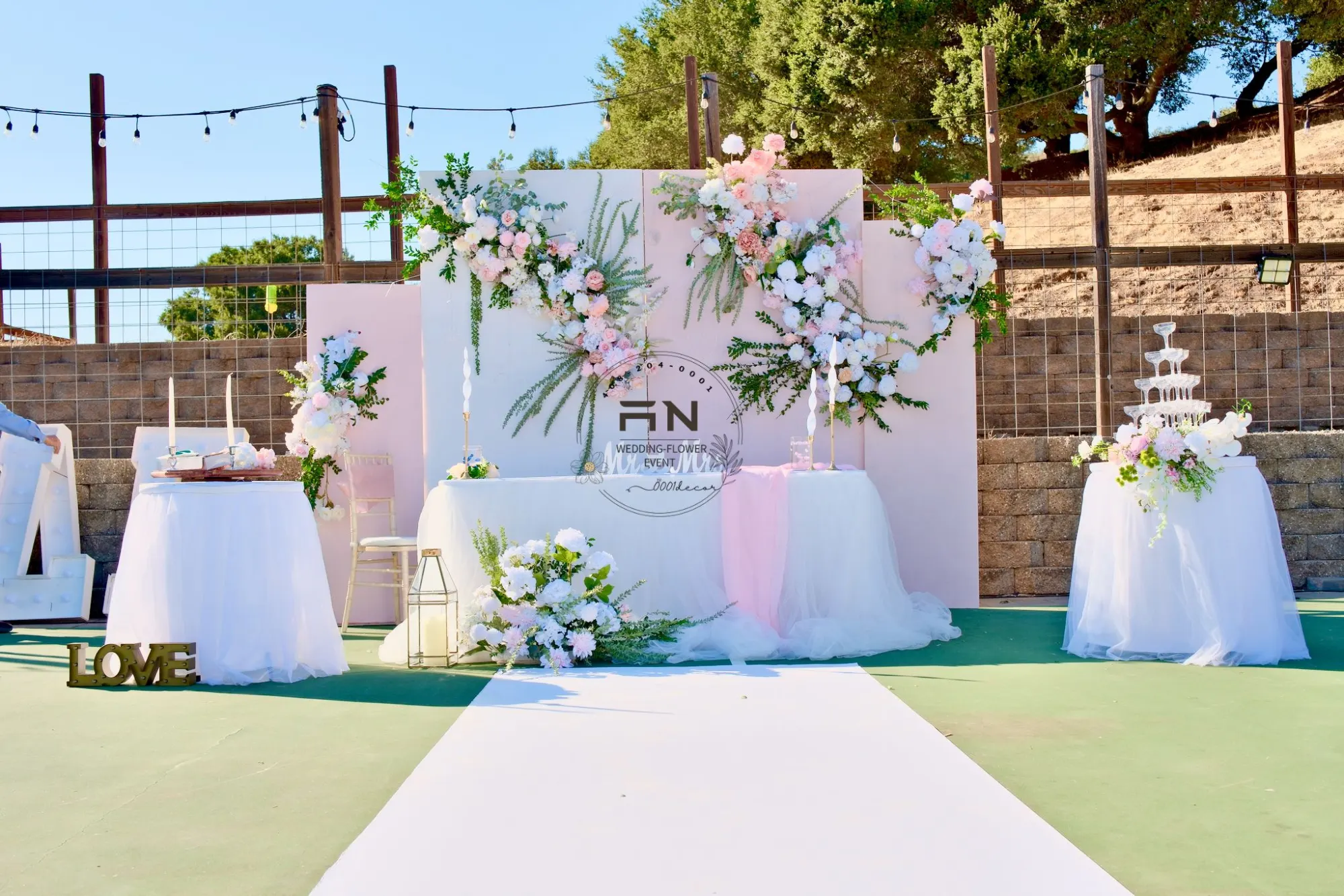 Wedding decoration San Jose Bay Area – 0001Decor LLC